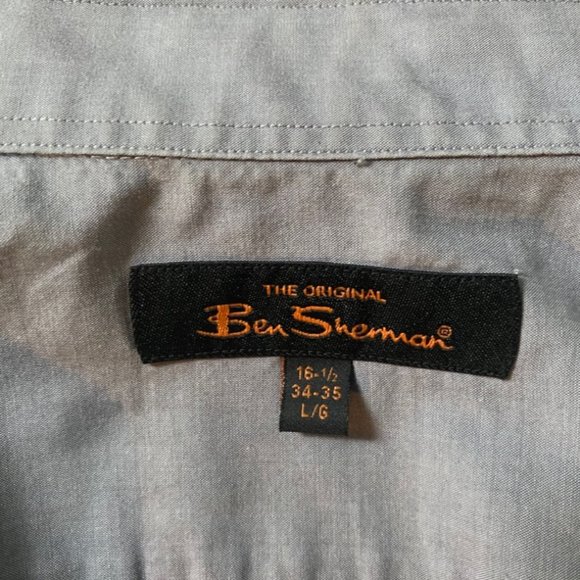 Classic Light Grey Dress Shirt [Ben Sherman] - Picture 8 of 9